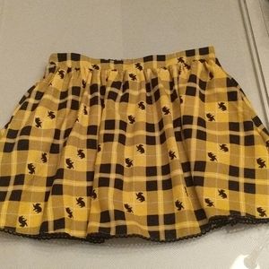 Harry Potter Hufflepuff Plaid Skirt